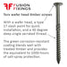 Spectre wafer head decking timber screw info diagram