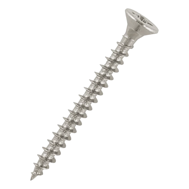 Pozi Countersunk Full-Thread Chipboard Screws A2 (304) Stainless Steel