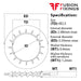Size guide for the M2.5 Internal Fine Tooth Shakeproof Locking Washer A2 (304) Stainless Steel, DIN 6798J