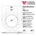 Size guide for the M8 Internal Tooth Shakeproof Locking Washer A2 (304) Stainless Steel, DIN 6797J