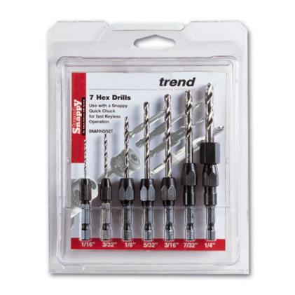 Trend Snappy SNAP-D-SET 7pc Imperial Drill Bit Set