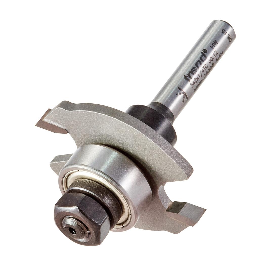 40mm Dia. x 4mm Cut, Trend Biscuit Router Cutter (342X1/4TC)