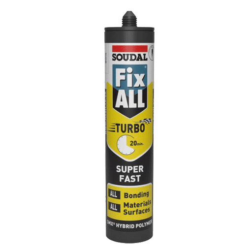 Soudal Fix All Turbo Adhesive & Sealant White - 290ml (122236)