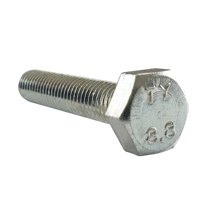 Hex Set Screw (Fully Threaded Bolt) Grade 5 (8.8) BZP, BS 1768