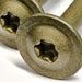 Head detail image of the wafer head timber screw from Fusion Fixings