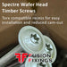 Wafer head timber screws information image from Fusion Fixings.
